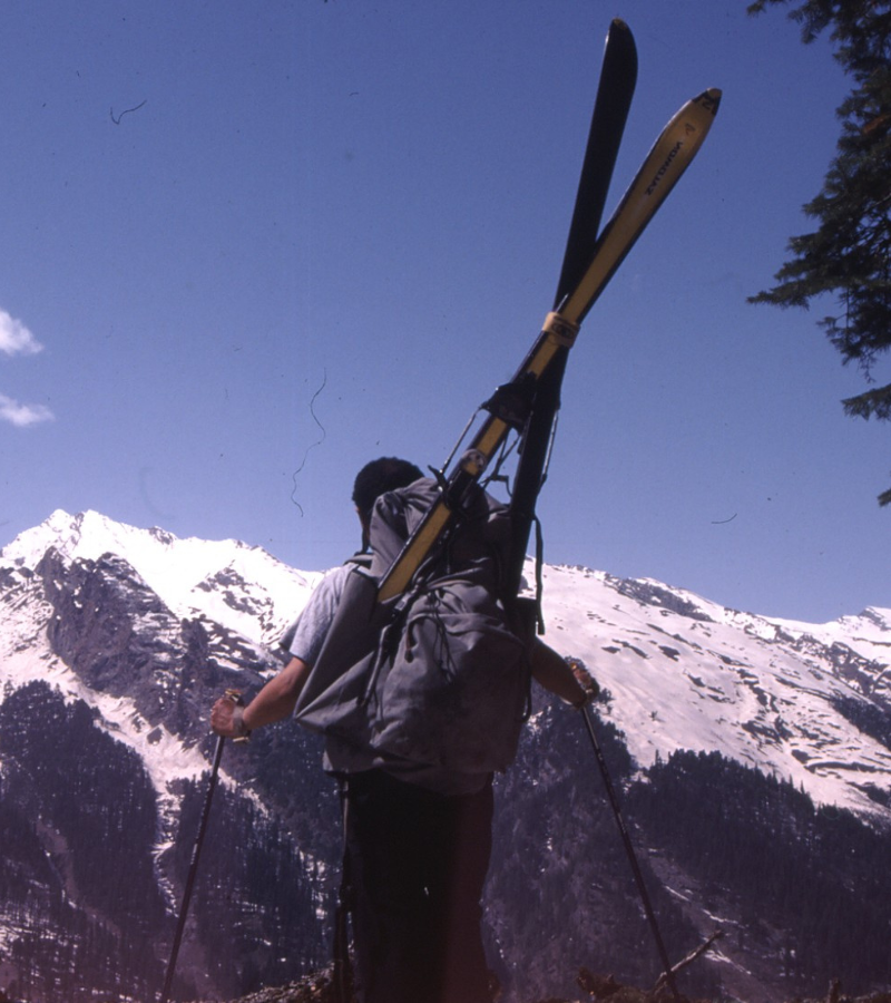 skiing in the mountains treks n trails
